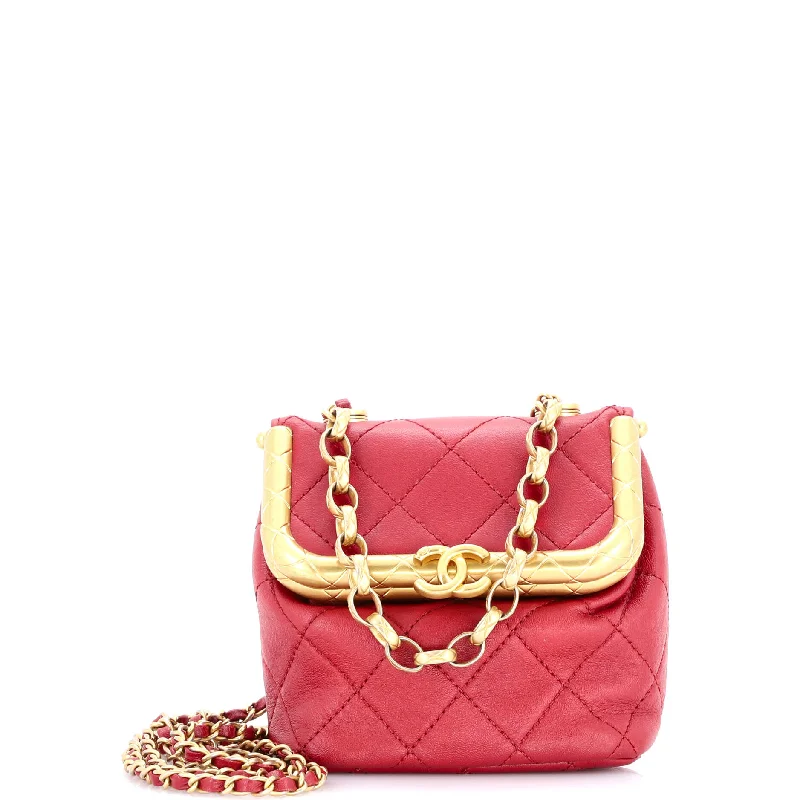 Christian Dior Saddle bags with a patent leather finish for a shiny lookMy Crush Bag Quilted Lambskin Micro