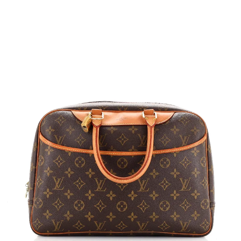 Louis Vuitton backpacks with a padded back panel for comfort during long - wearDeauville Handbag Monogram Canvas