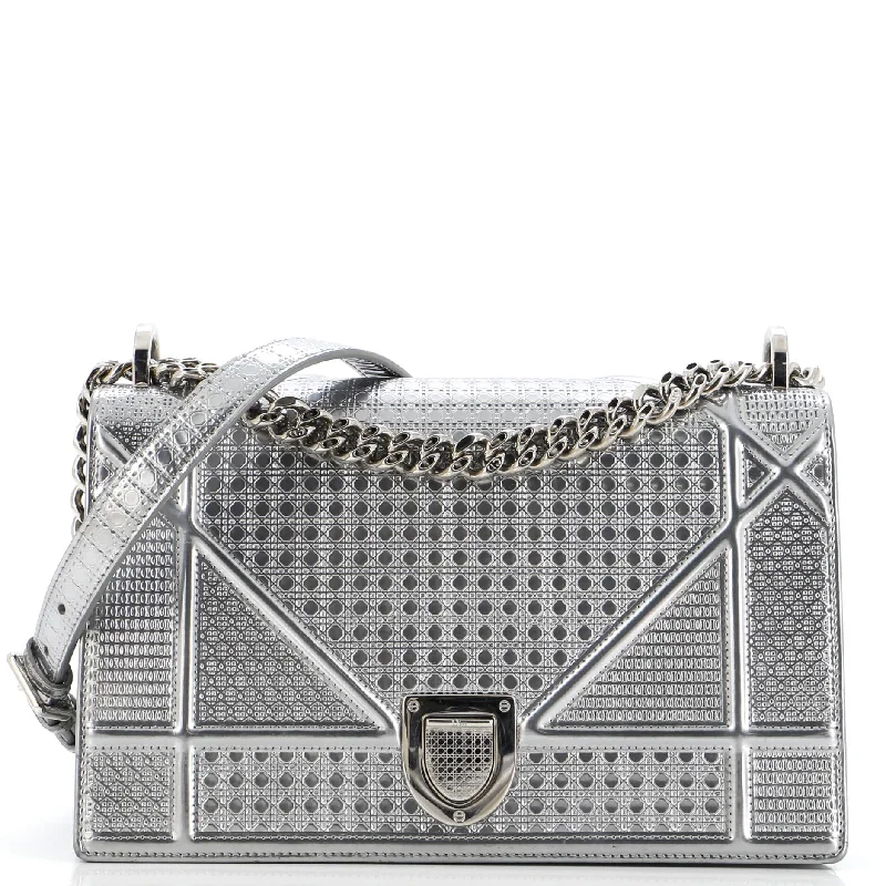 Christian Dior crossbody bags with a front - flap pocket for easy accessDiorama Flap Bag Cannage Embossed Calfskin Medium