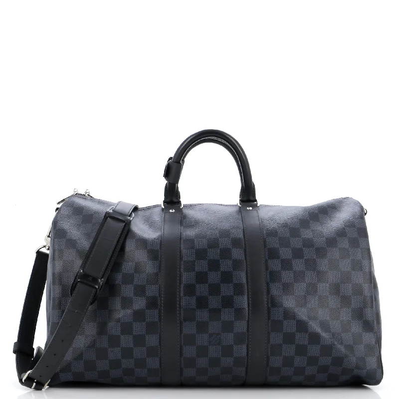 Louis Vuitton Alma bags with a detachable shoulder strap for versatilityKeepall Bandouliere Bag Damier Cobalt 45