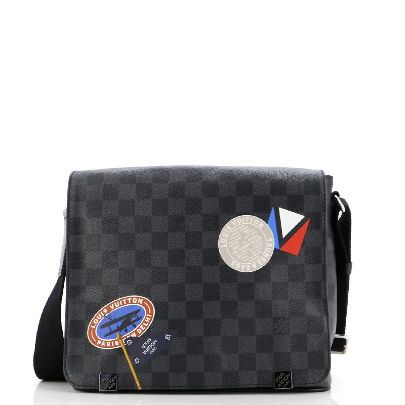 Christian Dior crossbody bags with a front - flap pocket for easy accessDistrict Messenger Bag Limited Edition Damier Graphite LV League PM