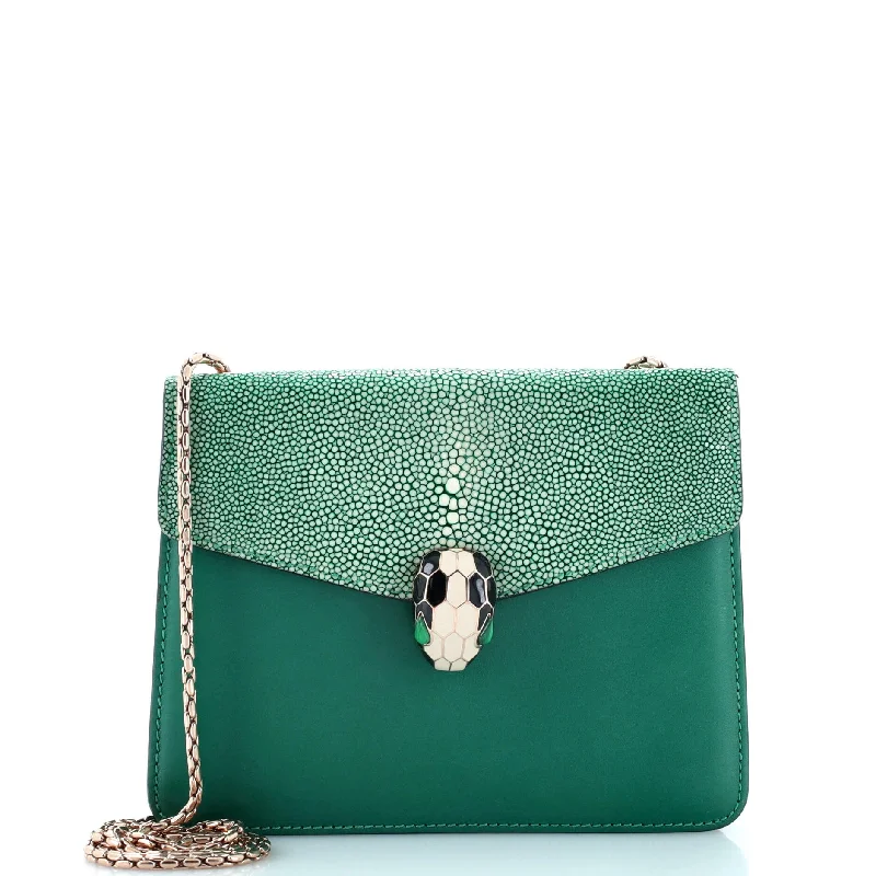 Christian Dior bags with a detachable coin purse insideSerpenti Forever Square Shoulder Bag Leather and Stingray Small