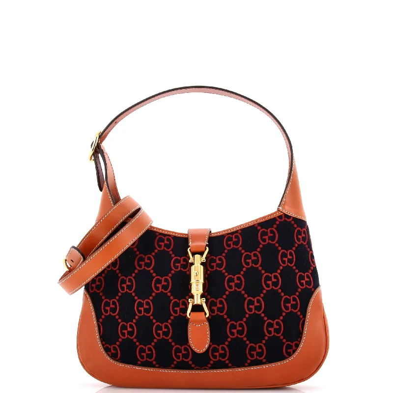 Gucci Marmont bags for women with a snakeskin - effect panelJackie 1961 Hobo GG Embroidered Wool Small