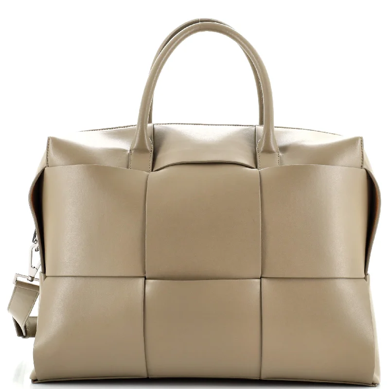 Christian Dior Saddle bags with a distressed leather finishArco Satchel Maxi Intrecciato Leather Large