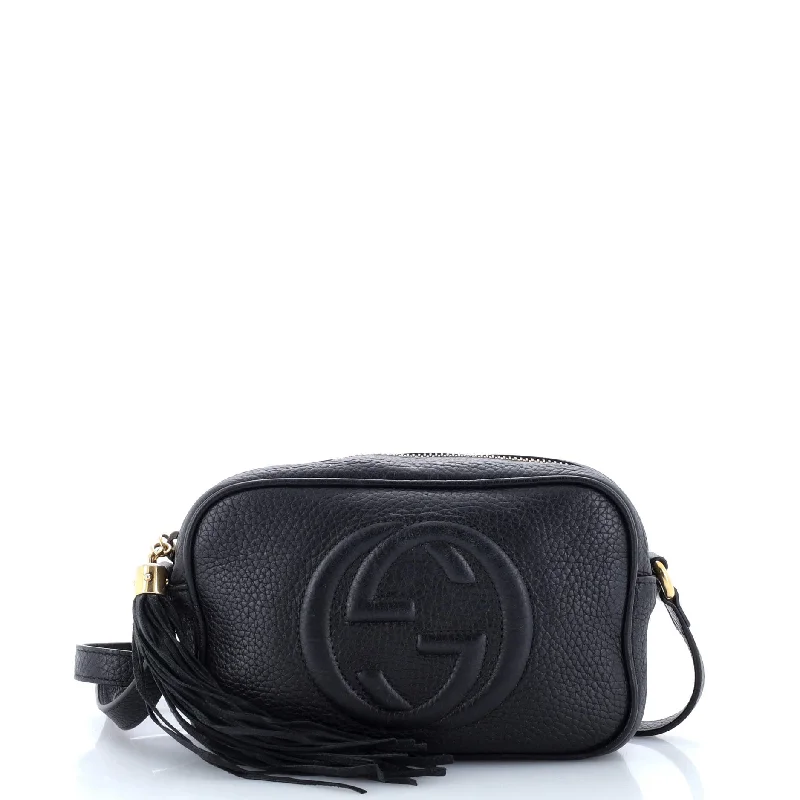 Women Gucci Sylvie bags with a detachable ribbon detailSoho Disco Crossbody Bag Leather Mini