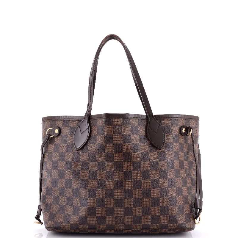 Ladies Louis Vuitton handbags with a detachable coin purse insideNeverfull Tote Damier PM