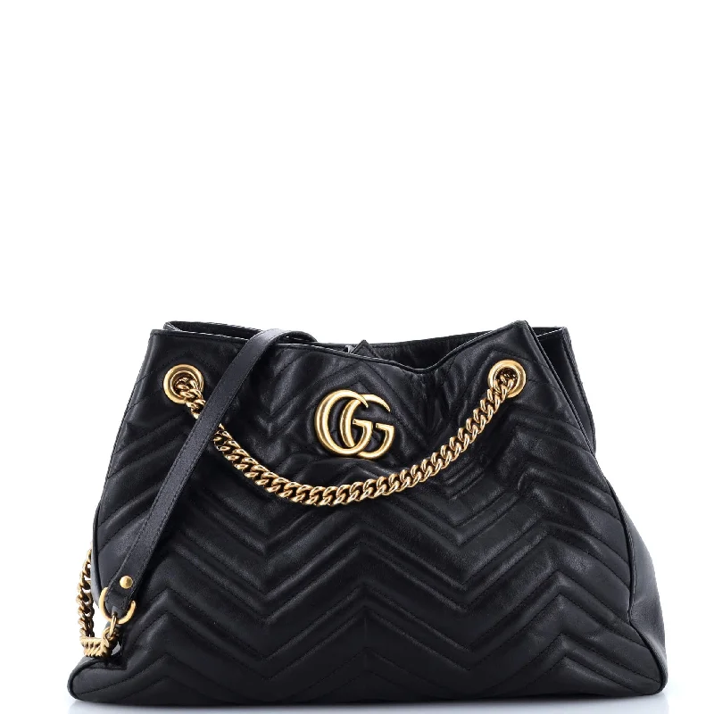 Gucci backpacks for women with a hidden back pocketGG Marmont Chain Shoulder Bag Matelasse Leather