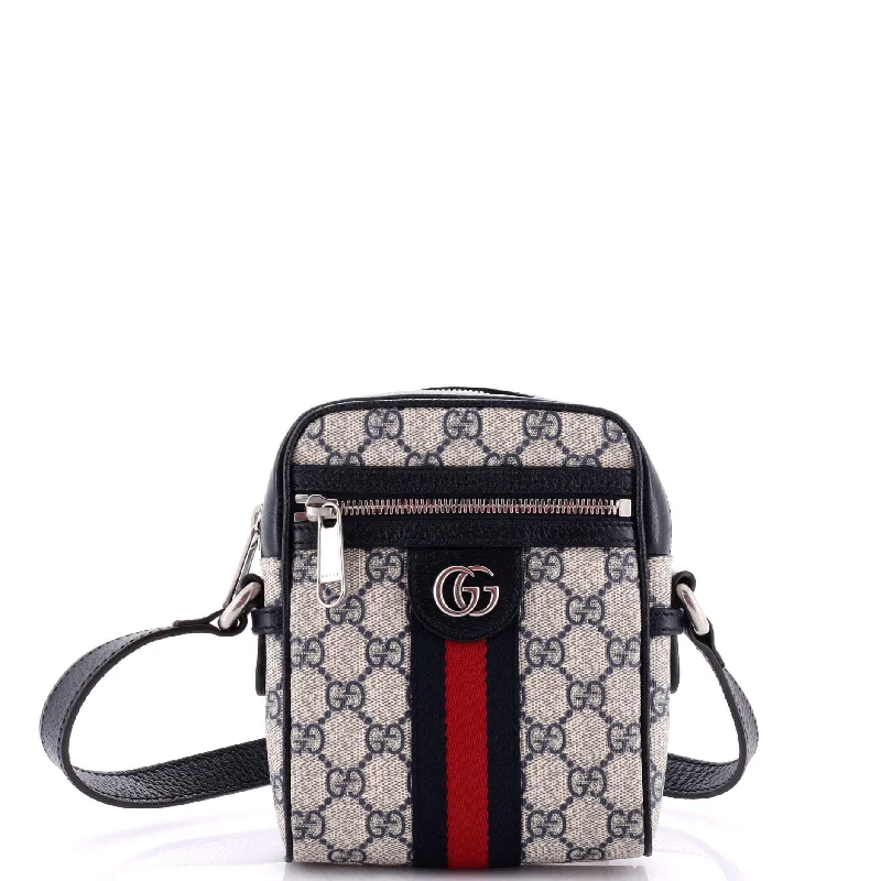 Ladies Gucci shoulder bags with a wide - width strapOphidia Messenger Bag GG Coated Canvas Mini