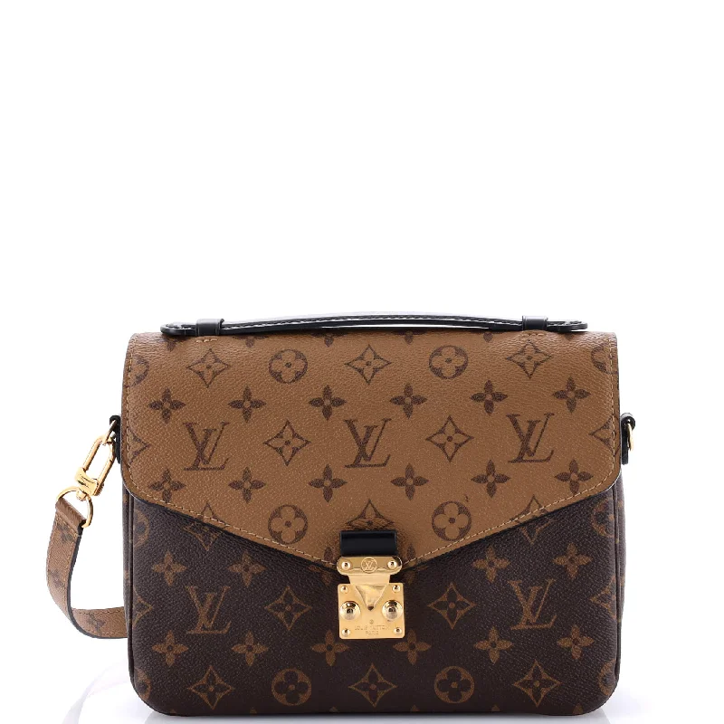 Ladies Louis Vuitton Capucines bags with gold - toned hardwarePochette Metis Reverse Monogram Canvas