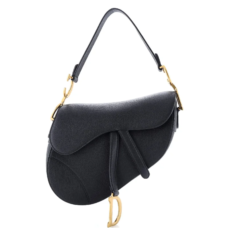 Christian Dior backpacks with a sleek, minimalist silhouetteSaddle Handbag Leather Medium