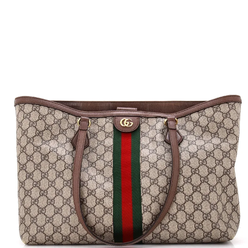 Women Gucci crossbody bags with a keychain holderOphidia Shopping Tote GG Coated Canvas Medium