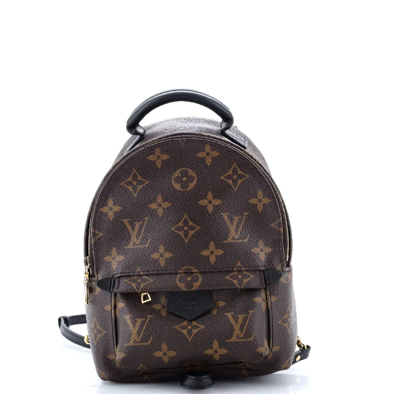 Christian Dior Saddle bags with a distressed leather finishPalm Springs Backpack Monogram Canvas Mini