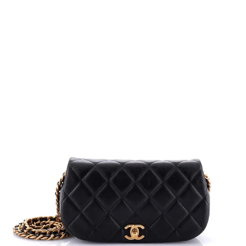 Stylish Christian Dior shoulder bags with a tassel - adorned zipperCoco Mail Clutch with Chain Quilted Calfskin