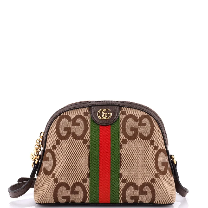 Small - sized Women Gucci shoulder bags for evening outingsOphidia Dome Shoulder Bag Jumbo GG Canvas Small