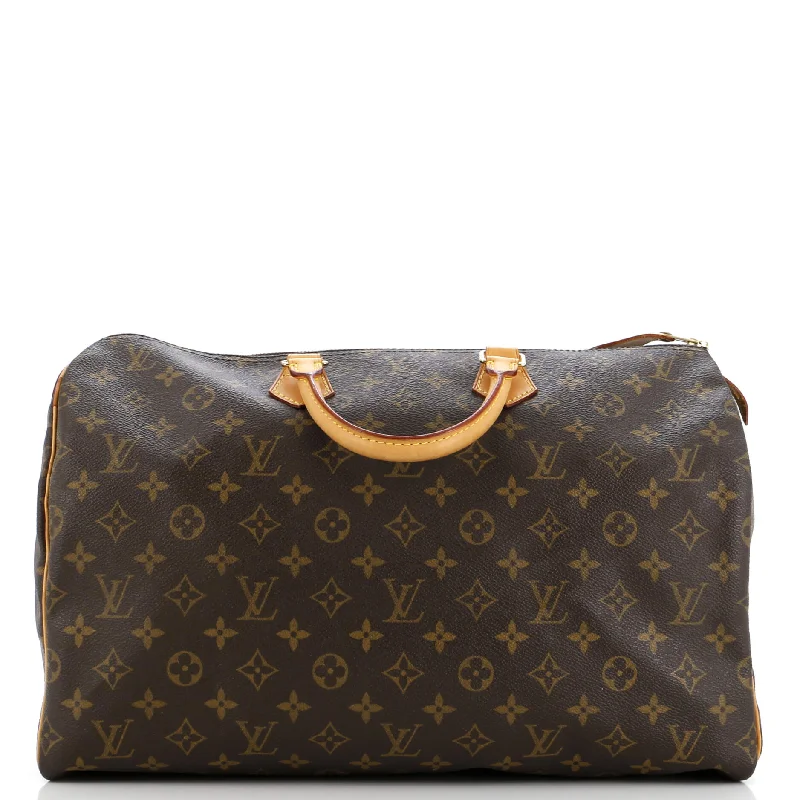 Louis Vuitton bags with a detachable mobile phone holder for convenienceSpeedy Handbag Monogram Canvas 40