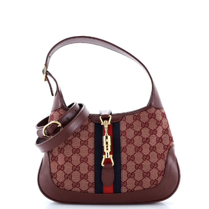 Ladies Gucci Dionysus bags with a chain - link shoulder strapJackie 1961 Hobo GG Canvas Small