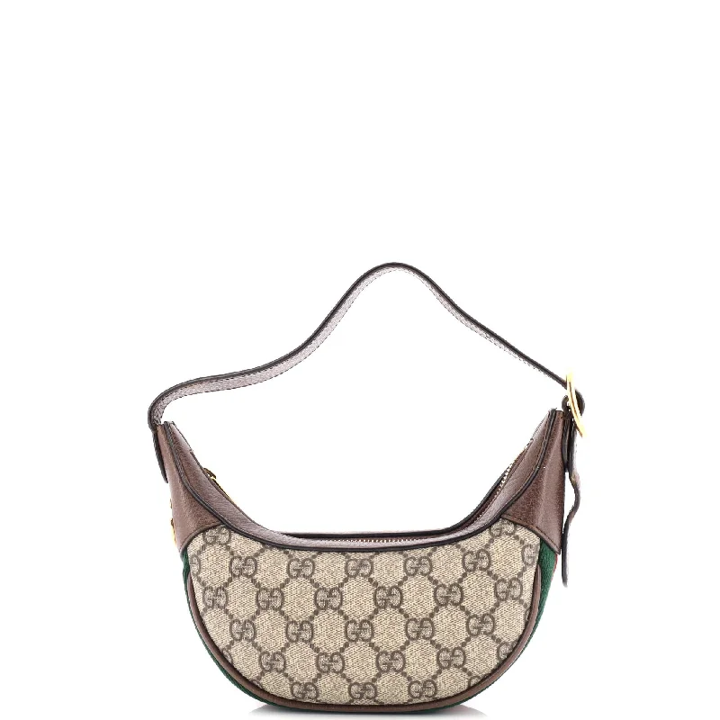 Women Gucci crossbody bags with a printed floral patternOphidia Zip Hobo GG Coated Canvas Mini