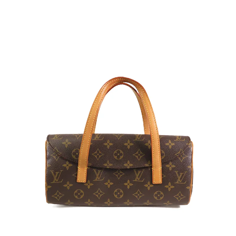 Ladies Louis Vuitton Petite Malle bags in a pastel color for a soft lookBrown Louis Vuitton Monogram Sonatine Handbag