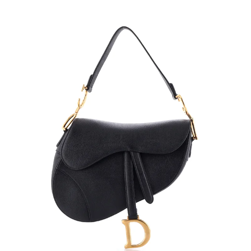 Christian Dior crossbody bags with a front - flap pocket for easy accessSaddle Handbag Leather Medium