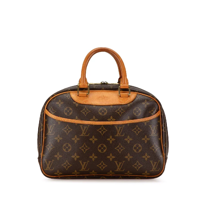 Ladies Louis Vuitton handbags with a detachable coin purse insideBrown Louis Vuitton Monogram Trouville Handbag