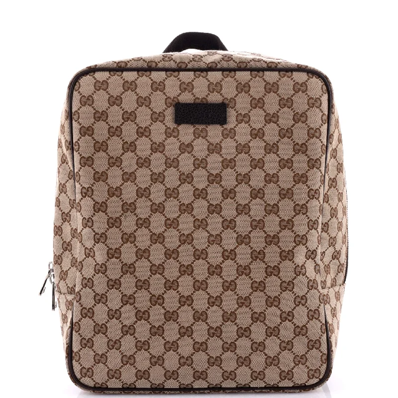 Ladies Gucci Dionysus bags with a chain - link shoulder strapZip Travel Backpack GG Canvas