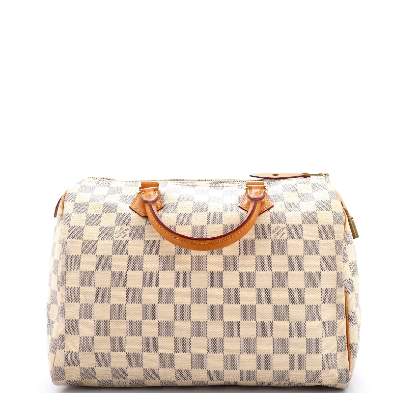 Louis Vuitton tote bags with a water - resistant coating for outdoor useSpeedy Handbag Damier 30