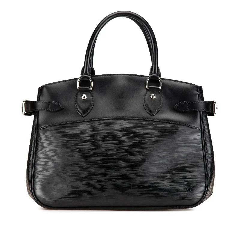 Louis Vuitton bags with a front - zip pocket for small items like keysBlack Louis Vuitton Epi Passy PM Handbag