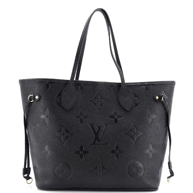 Louis Vuitton bags with a snap - button closure and a decorative charm for styleNeverfull NM Tote Monogram Empreinte Giant MM