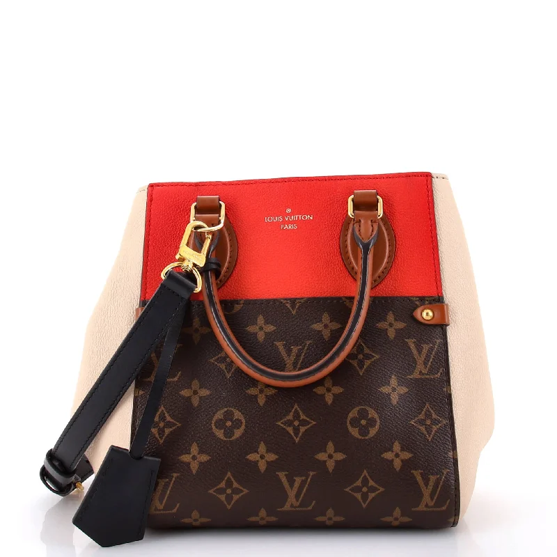 Louis Vuitton bags with a zippered interior pocket for better organizationFold Tote Monogram Canvas and Leather PM