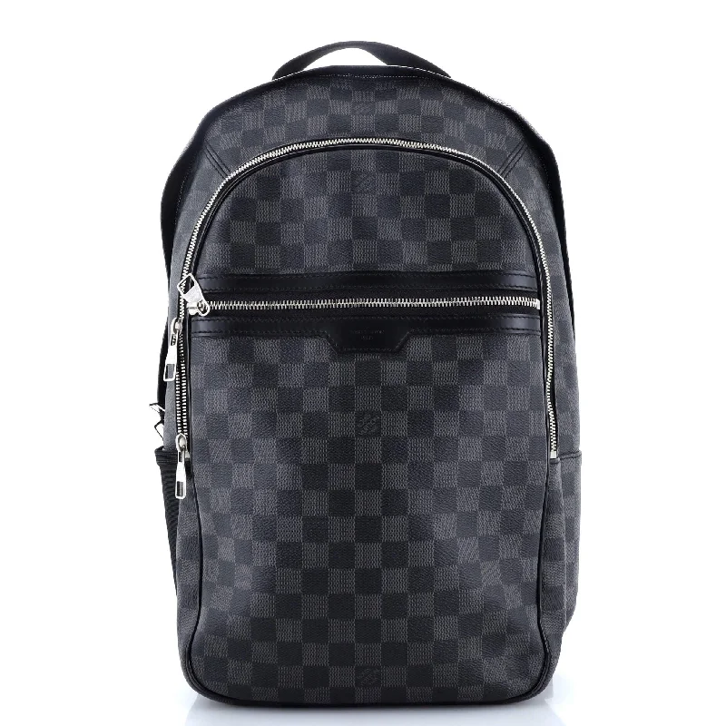 Ladies Louis Vuitton shoulder bags with a tassel decoration for charmMichael Backpack Damier Graphite