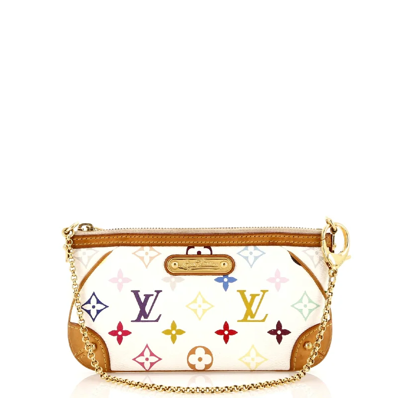 Louis Vuitton bags with a snap - button closure and a decorative charm for styleMilla Pochette Monogram Multicolor MM