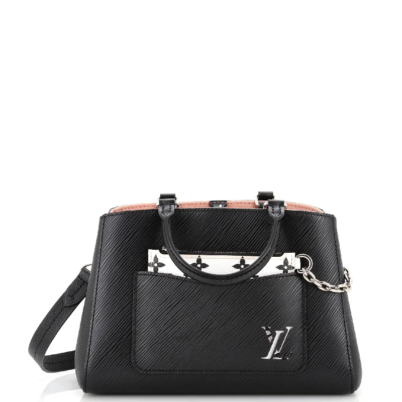 Louis Vuitton handbags with a patent - leather finish for a shiny lookMarelle Tote Epi Leather BB