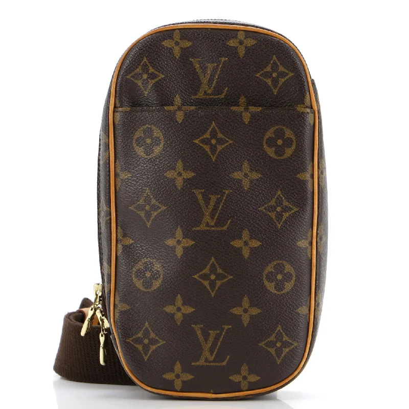 Louis Vuitton tote bags with a double - handle and shoulder - strap optionPochette Gange Monogram Canvas