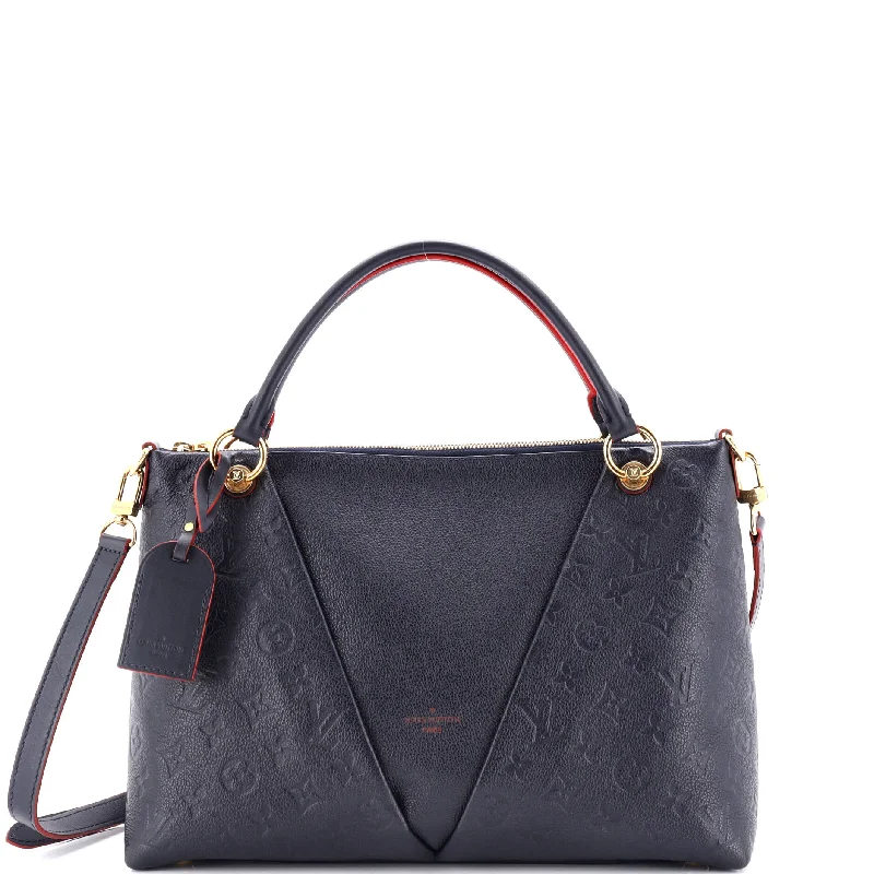 Louis Vuitton bags with a detachable mirror inside for on - the - go touch - upsV Tote Monogram Empreinte Leather MM