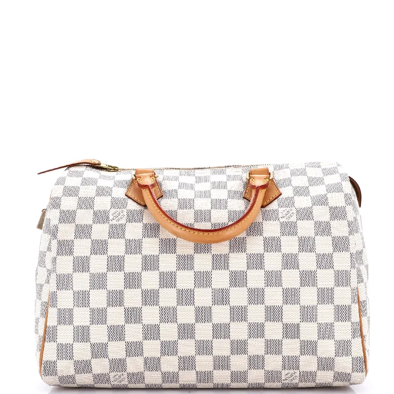 Louis Vuitton handbags with a metal - framed clasp for durabilitySpeedy Handbag Damier 30