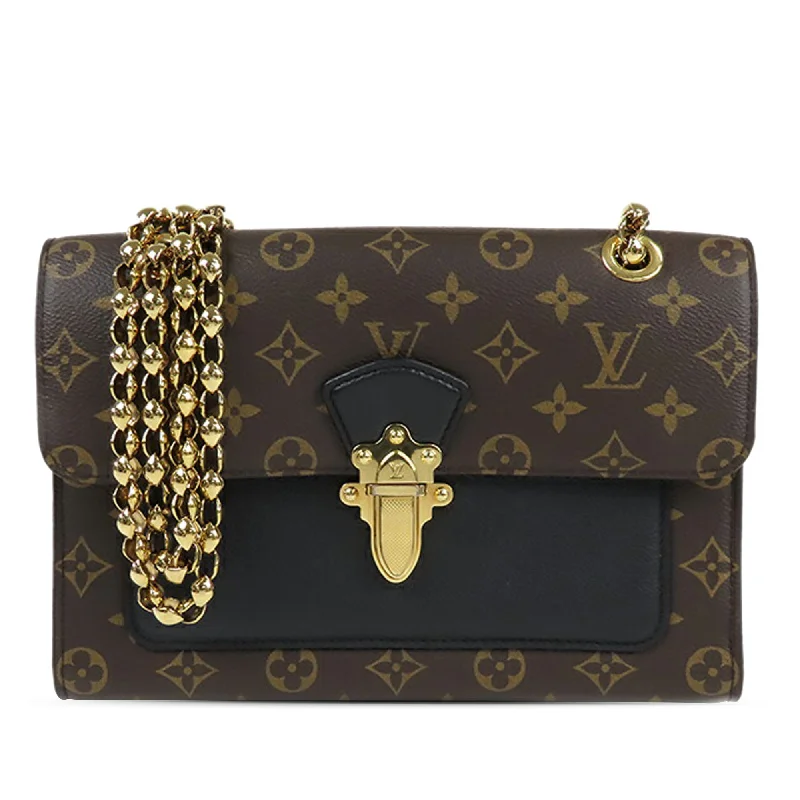 Louis Vuitton bags with a zip - around closure for enhanced securityBrown Louis Vuitton Monogram Victoire