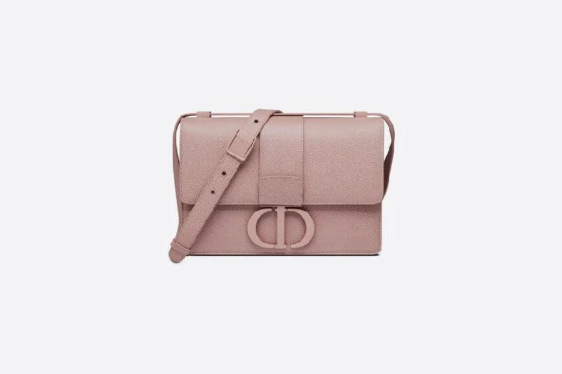 Christian Dior handbags with a snap - button closure and a decorative buckleChristian Dior Bag Blush Ultramatte Grained Calfskin