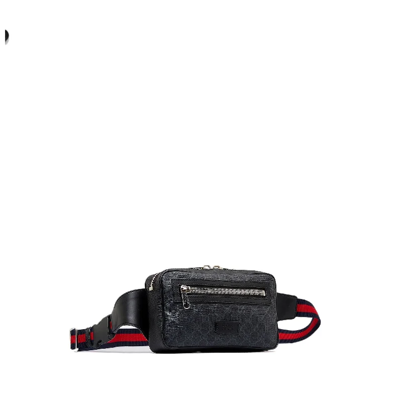 Gucci tote bags for women with a spacious interiorGucci Gg Supreme Web Belt Bag (SHG-7zDHEg)