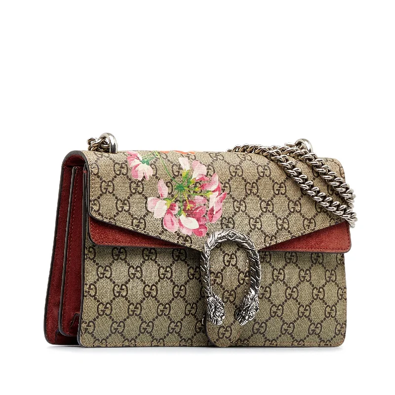 Women Gucci bags with a detachable mobile phone holderGucci Small GG Supreme Blooms Dionysus Shoulder Bag (SHG-UM1oOs)