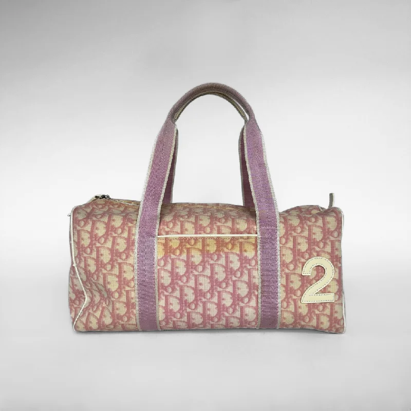 Christian Dior tote bags with a printed Dior logo on the frontDior Handbag Oblique-Canvas