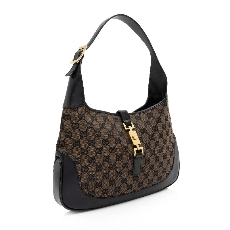 Gucci Marmont bags for women with gold - toned hardwareGucci GG Canvas Jackie Hobo (HRXvrR)