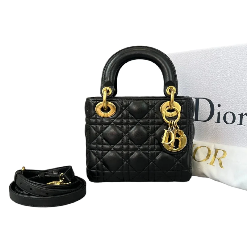 Fashion - forward Christian Dior tote bags for the modern womanMini Lady Dior Black GHW