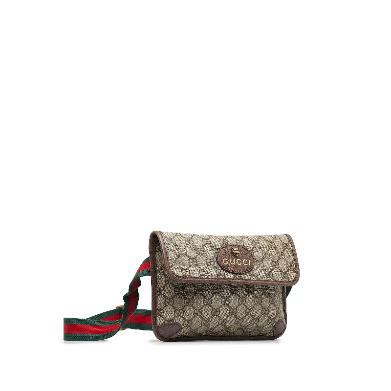 Ladies Gucci Dionysus bags with a detachable shoulder strapGucci Animalier GG Supreme Belt Bag (SHG-R4Yuhs)