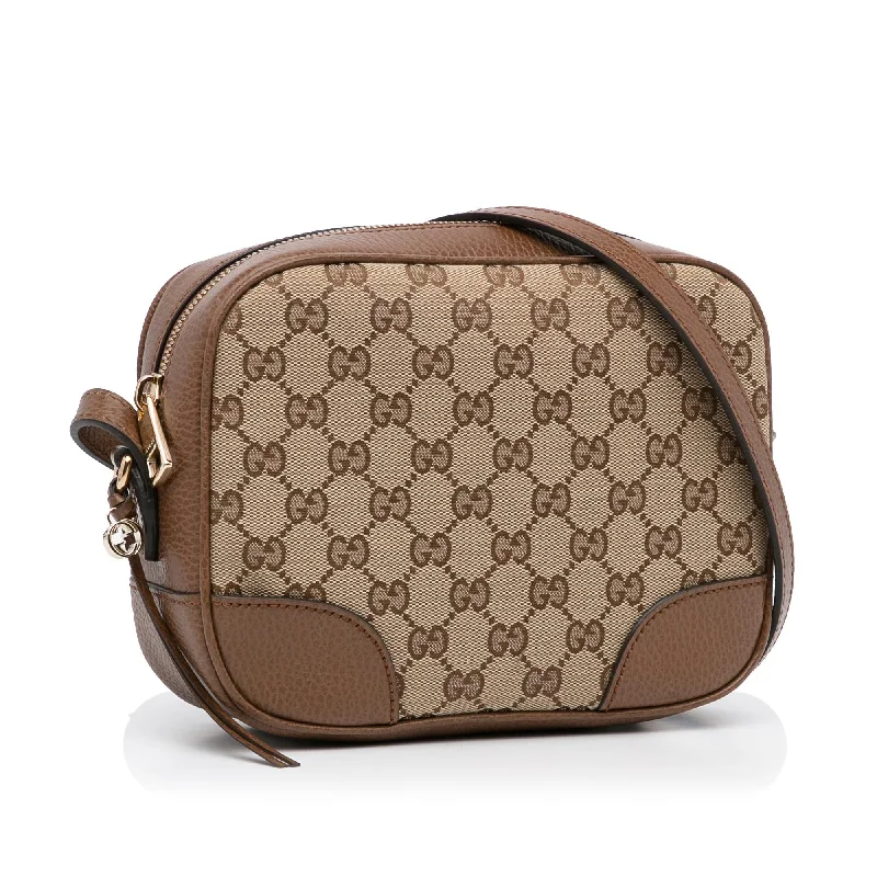 Women Gucci bags with a zip - around closure for securityGucci GG Canvas Bree Crossbody (SHG-zogHhj)