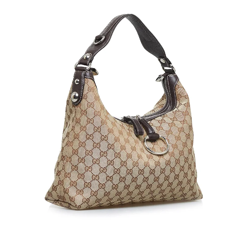 Gucci Marmont bags for women with quilted leather exteriorsGucci GG Canvas Icon Bit Satchel (u2vEb8)