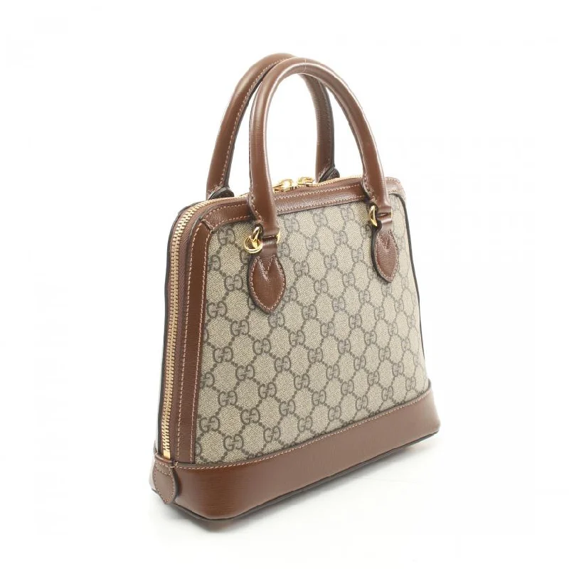 Gucci tote bags for women with a printed Gucci logoGucci Horsebit 1955 Small Top Handle Bag GG Supreme Handbag 881535