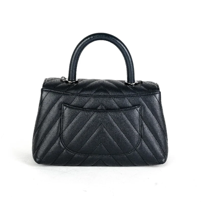 Chanel bags for women who love timeless fashionChanel Coco Handle Small Caviar Dark Grey