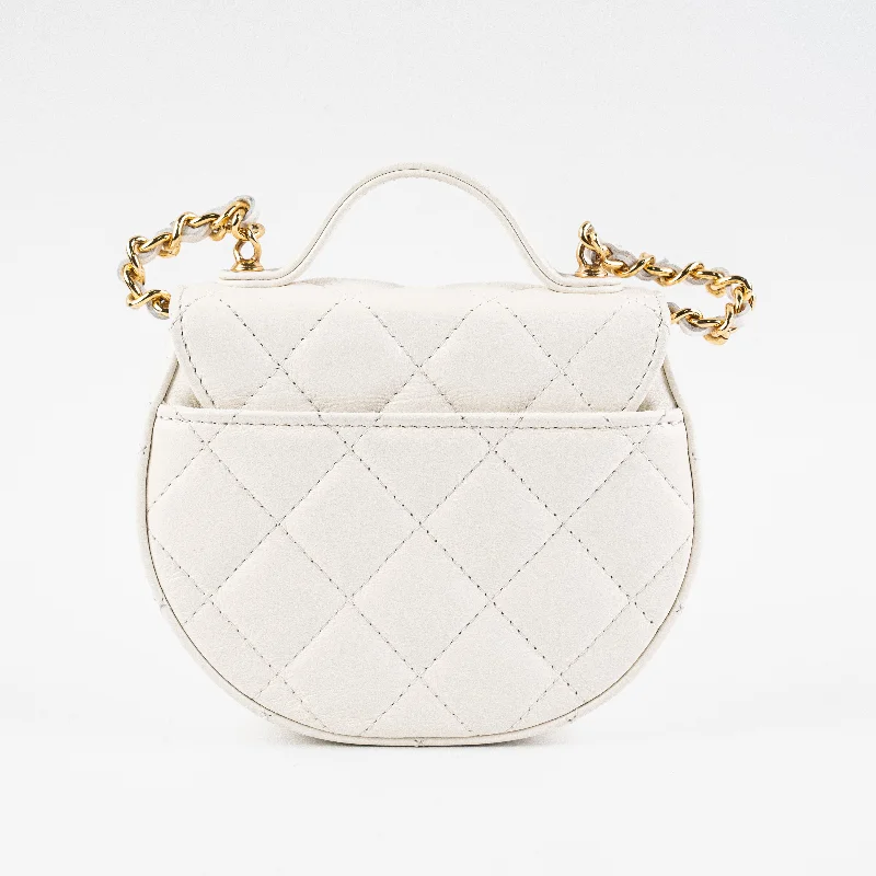 Chanel Lightweight Handbag for Daily ErrandsChanel Mini Clutch with Chain White Crossbody Bag