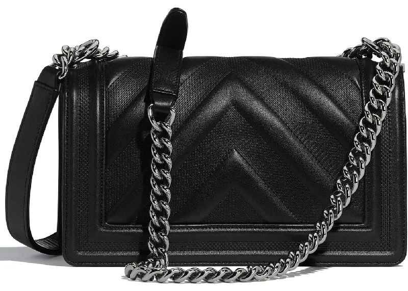 Chanel bags for women with minimalist styleChanel Boy Handbag Calfskin Ruthenium