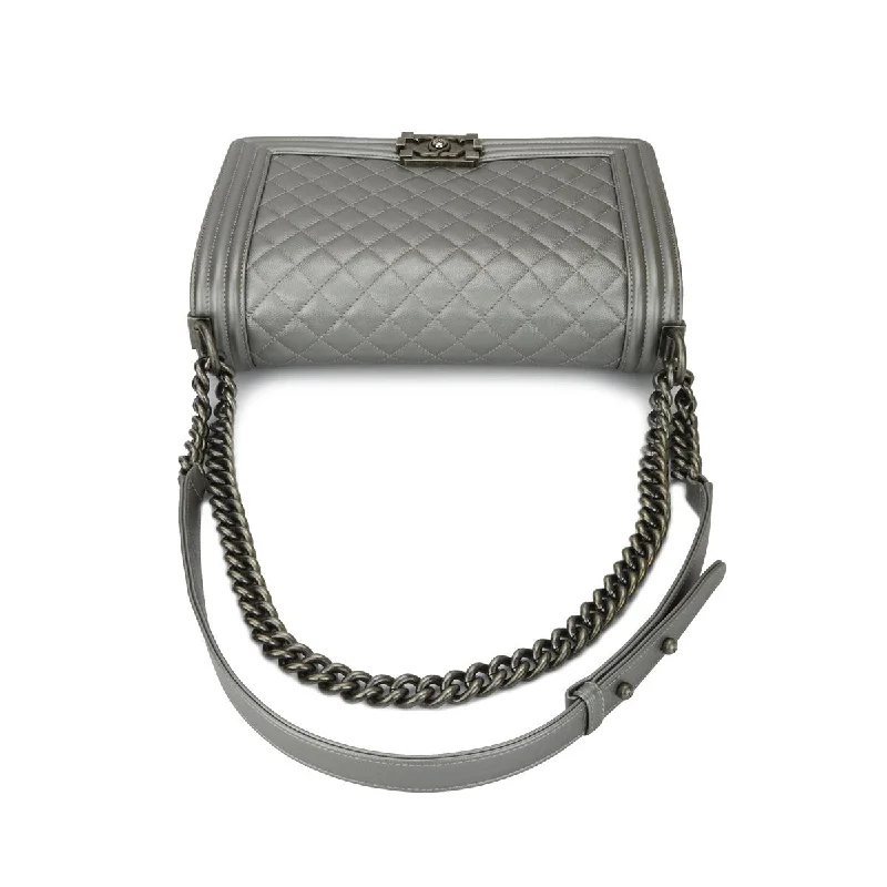 Chanel Luxury Handbag for High - End EventsChanel Boy Handbag Grey